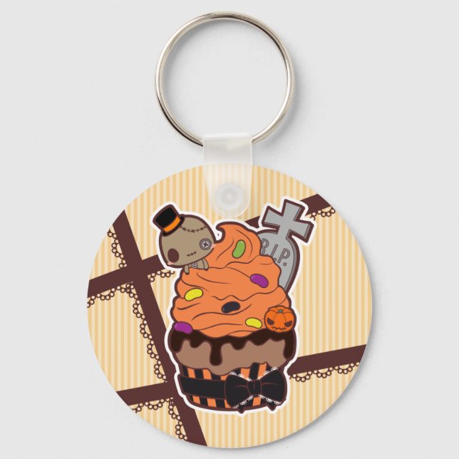 Porte-clés Halloween Cupcake (Recto)