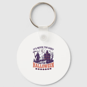 Porte-clés Halloween de la Faucheuse Maison Hantée Jamais Tro