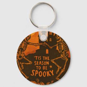 Porte-clés Halloween de squelettes effrayants