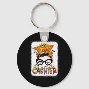 Porte-clés Halloween Éffrayant Caisse Messy Lunettes de pain