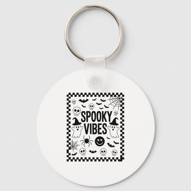 Porte-clés Halloween éffrayant Retro Vibes (Recto)