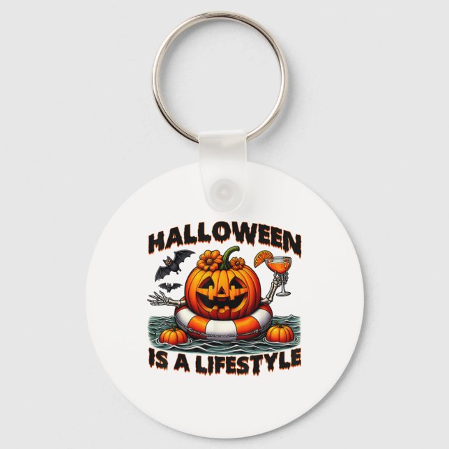 Porte-clés Halloween Est Un Halloween Éffrayant Pour Les Homm (Recto)