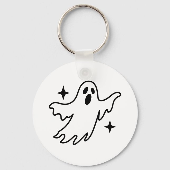 Porte-clés Halloween fantôme (Recto)