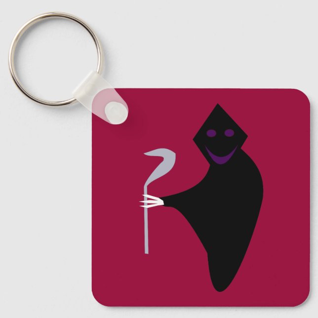 Porte-clés Halloween faucheuse Grim personnalisé (Recto)
