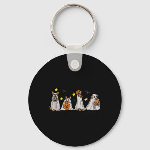 Porte-clés Halloween Femmes Ghost Chien Broderie Effet Concep
