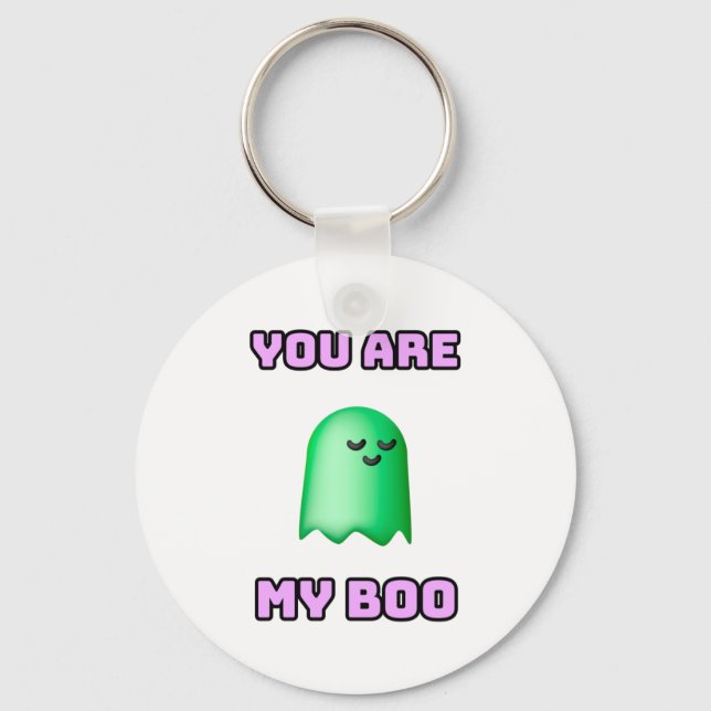 Porte-clés Halloween Ghost - Vous êtes mon garçon (Recto)