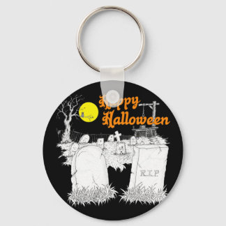 Porte-clés halloween graveyard
