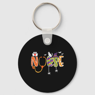 Porte-clés Halloween Infirmière Stethoscope mignonette Scrub