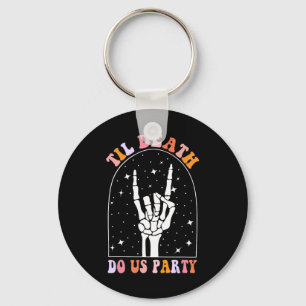 Porte-clés Halloween jusqu'à ce que la mort nous sépare Retro