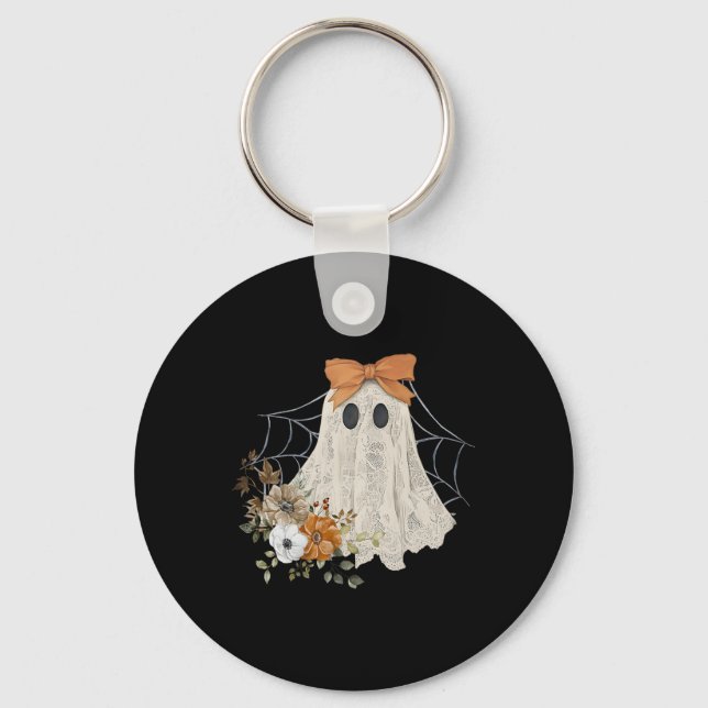 Porte-clés Halloween Lace Ghost (Recto)