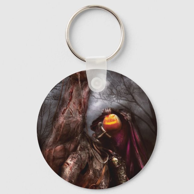 Porte-clés Halloween - Le cavalier sans tête (Recto)