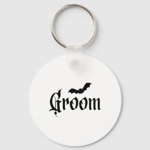 Porte-clés Halloween Mariage Éffrayant Groom mariée Couple Ma