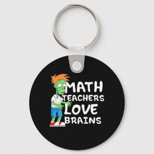 Porte-clés Halloween Math enseignant amour