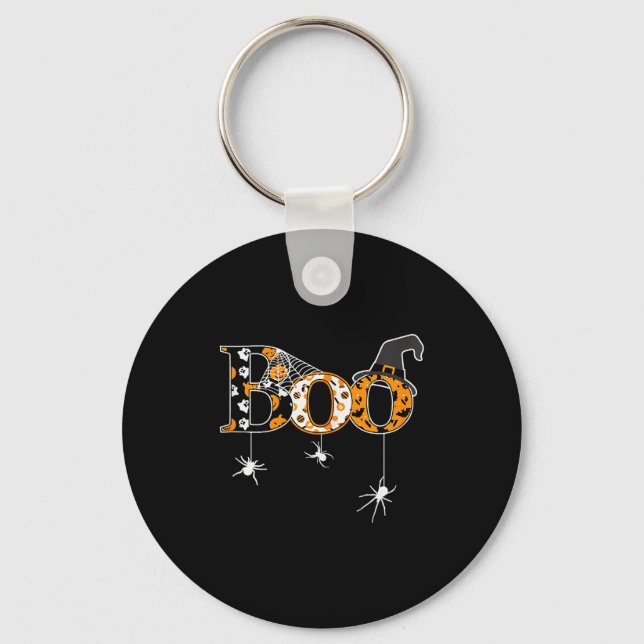 Porte-clés Halloween Motif - Boo  (Recto)
