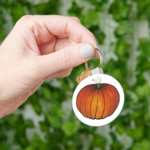 Porte-clés Halloween Orange Citrouille Thanksgiving