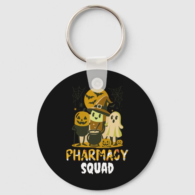 Porte-clés Halloween Pharmacie Squad pilules Costume Pharmaci (Recto)