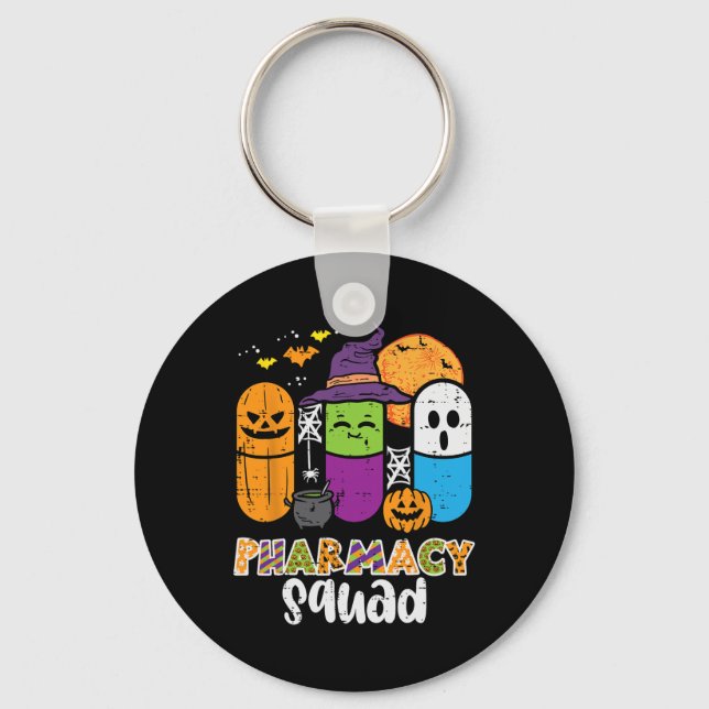 Porte-clés Halloween Pharmacy Squad PIlls Costume Pharmaciste (Recto)