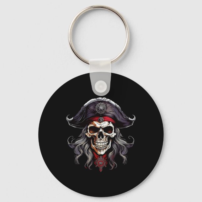 Porte-clés Halloween Pirate Skull (Recto)