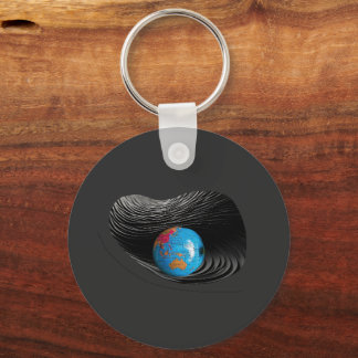 Porte-clés Halloween Planète Noire et Bleue