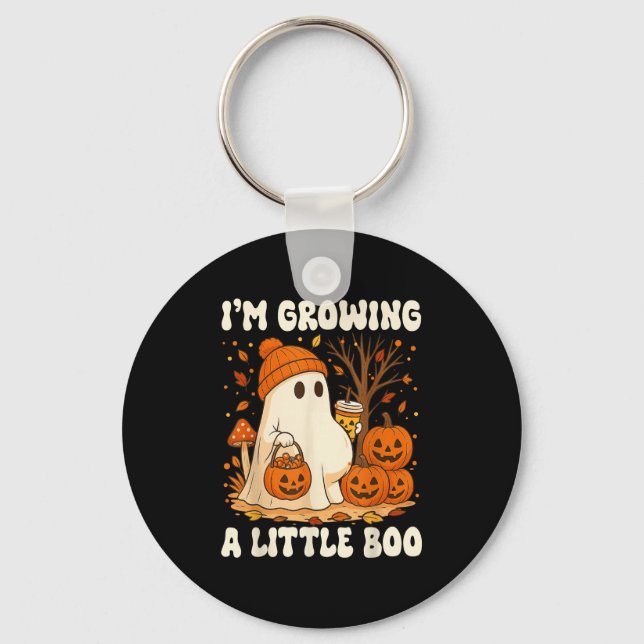 Porte-clés Halloween Pregnancy Announcement I'm Growing A Lit (Recto)