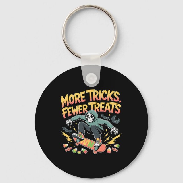 Porte-clés Halloween Skateboard Traces Skeleton Candy Youth (Recto)