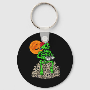 Porte-clés Halloween Skeleton Gamer Boys Enfants Ados Jeu