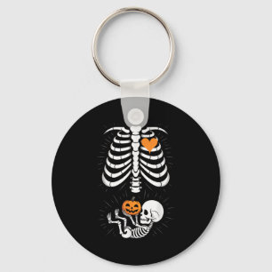 Porte-clés Halloween Squelette Bébé Cage Thoracique Maternité