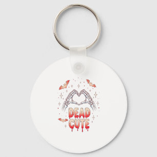 Porte-clés halloween Squelette Mains Coeur, chauves-souris et