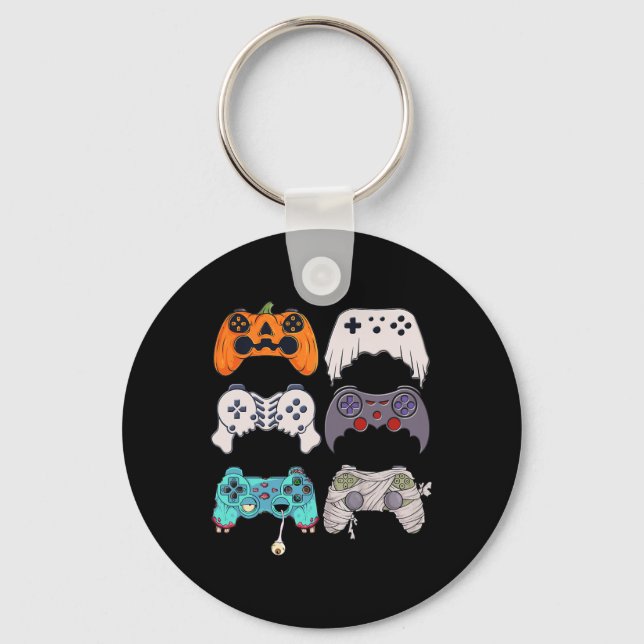 Porte-clés Halloween Squelette Zombie Contrôleurs de jeu mama (Recto)