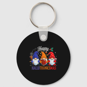 Porte-clés Halloween Thanksgiving Noël Joyeux Hallothanks