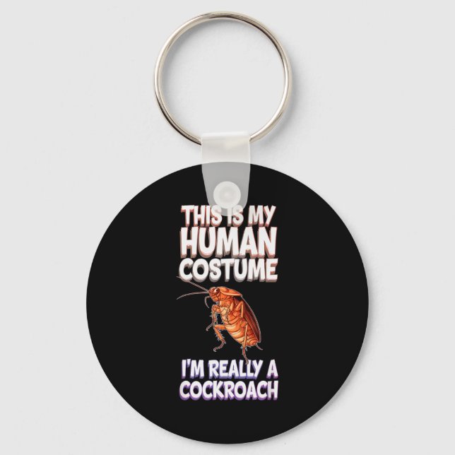 Porte-clés Halloween This Is My Human Costume I'm Really A Ro (Recto)