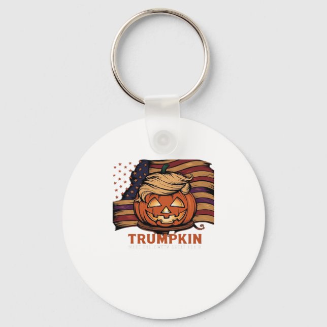Porte-clés Halloween, Trumpkin Citrouille, Rendre Halloween g (Recto)