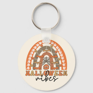 Porte-clés Halloween Vibes Boho Arc-en-ciel Automne Halloween