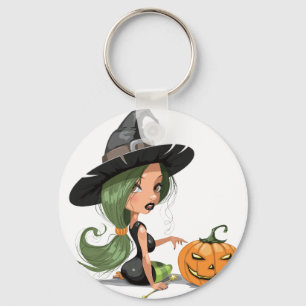Porte-clés Halloween Witch