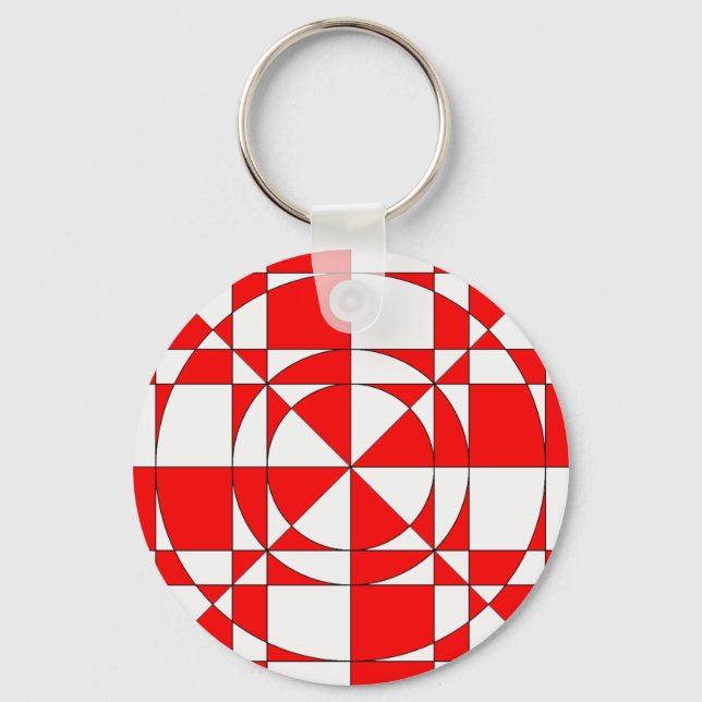 Porte-clés halo rouge (Recto)