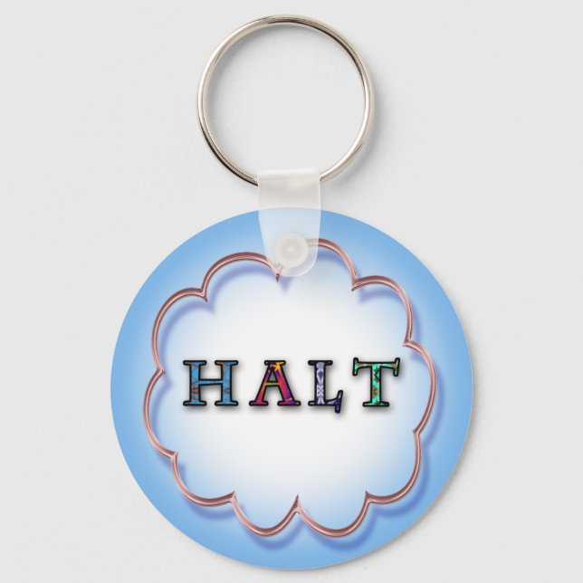 PORTE-CLÉS HALT (Recto)