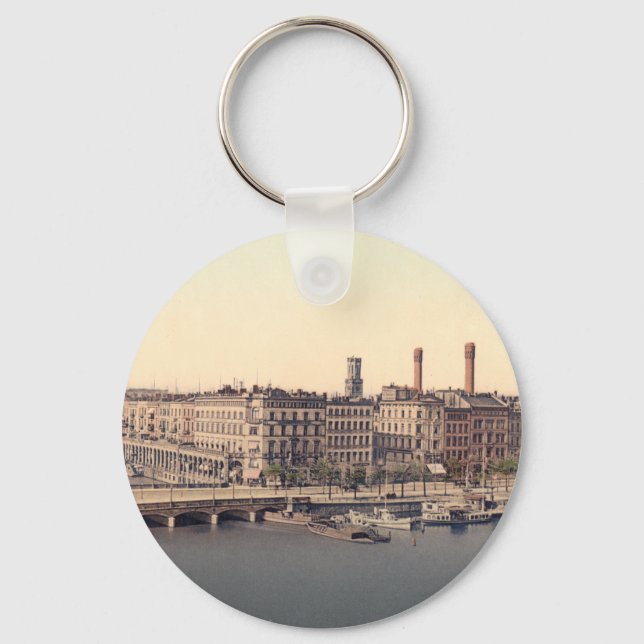 Porte-clés Hambourg Alsterarkaden Deutschland Alster Allemagn (Recto)