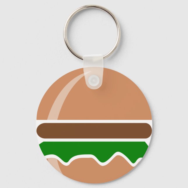 Porte-clés hamburger restauration rapide un sandwich (Recto)