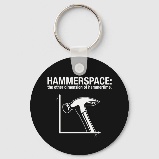 Porte-clés hammerspace : l'autre dimension du marteau. (Recto)
