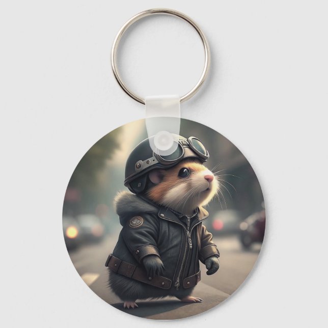 Porte-clés Hamster Biker (Recto)