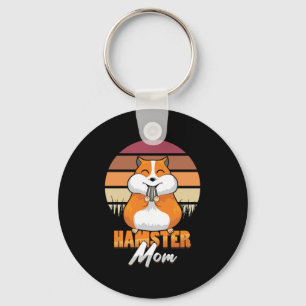 Porte-clés Hamster Maman Retro Rodent Propriétaire Animaux Ad