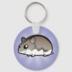 Porte-clés Hamster nain de dessin animé