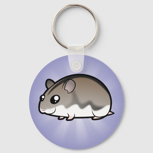 Porte-clés Hamster nain de dessin animé (Recto)