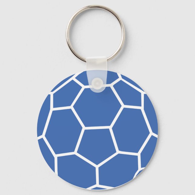 Porte-clés handball bleu (Recto)