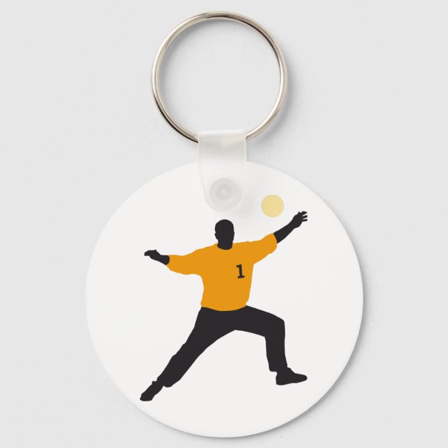 Porte-clés handball goal keeper (Recto)