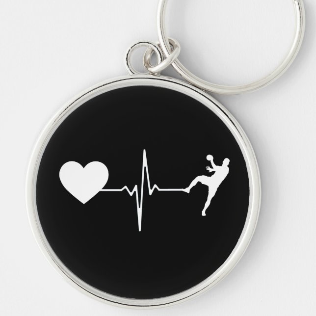 Porte-clés Handball Handball Player Hearbeat (Devant)