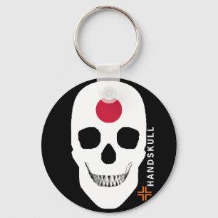 Porte-clés HANDSKULL Japon, Happy crâne, drapeau du Japon