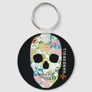 Porte-clés HANDSKULL Natur, Joyeux crâne, Drapeau de Natur