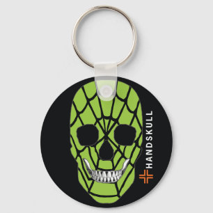Porte-clés HANDSKULL Web Green, Happy skull, Web Green flag