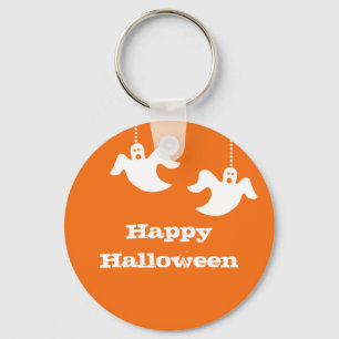 Porte-clés Hanging Ghosts Halloween Porte - clé, Orange